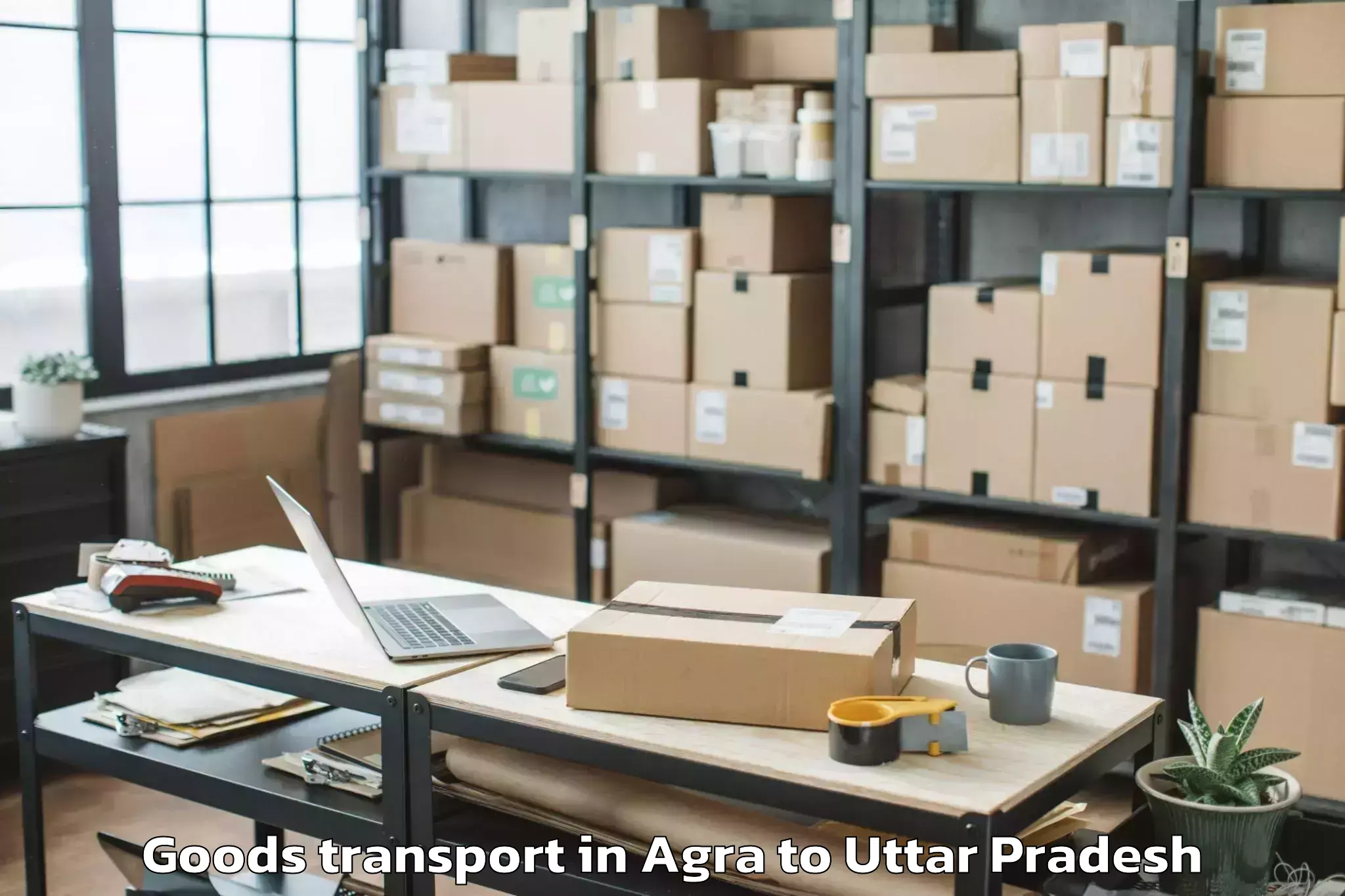 Book Agra to Bangarmau Goods Transport